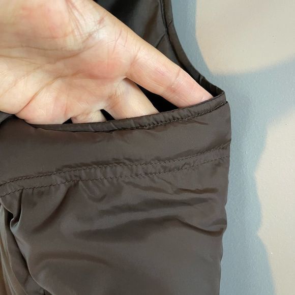 Lands’ End Puffer Down Vest | SZ XS | Brown - Picture 10 of 11